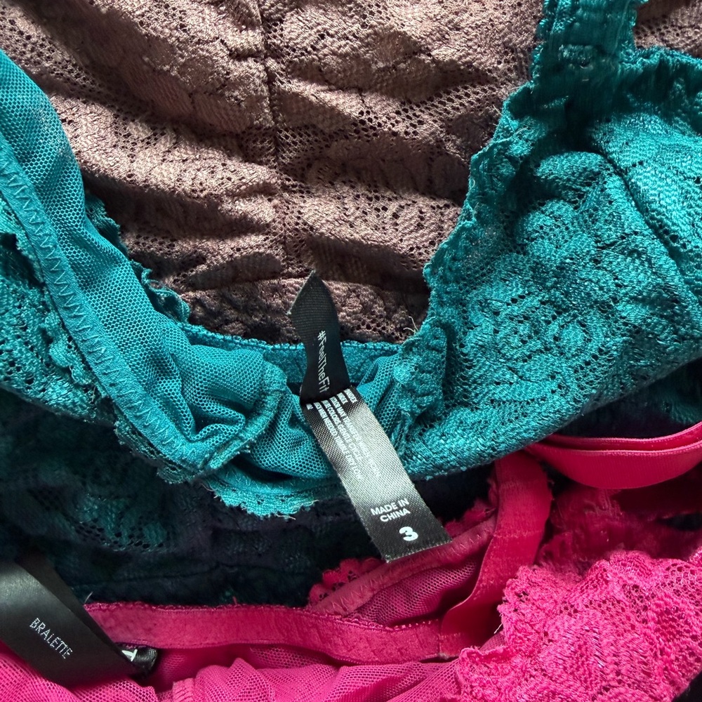 Five Torrid Unlined Lace Bralette-All Size 3 - Picture 2 of 6